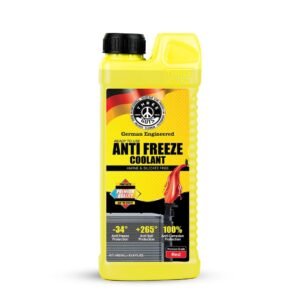 THREE GUYS Antifreeze Coolant Red – Long Life OAT Radiator Coolant | Ready-to-Use Engine Coolant | Rust & Overheat Protection for Modern Cars & SUVs (1000) ML