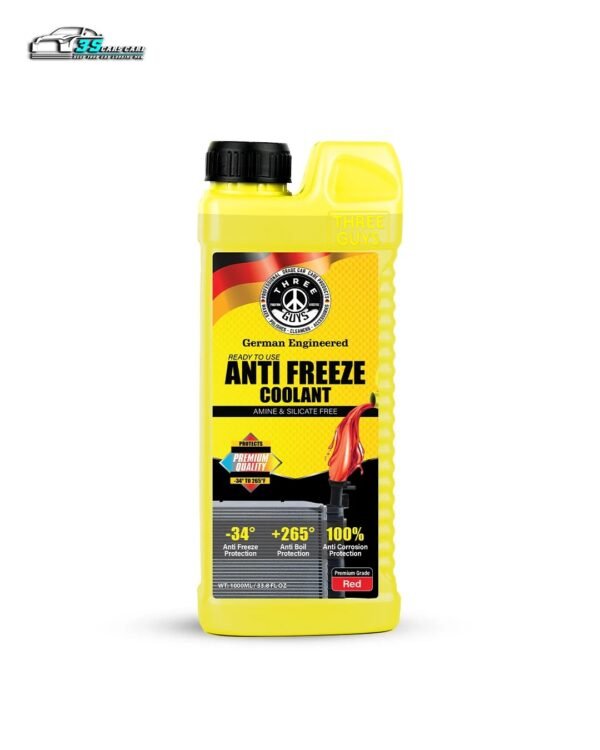 7e9098fc27f8d7e4ea23db351a8b2b64 THREE GUYS Antifreeze Coolant Red – Long Life OAT Radiator Coolant | Ready-to-Use Engine Coolant | Rust & Overheat Protection for Modern Cars & SUVs (1000) ML
