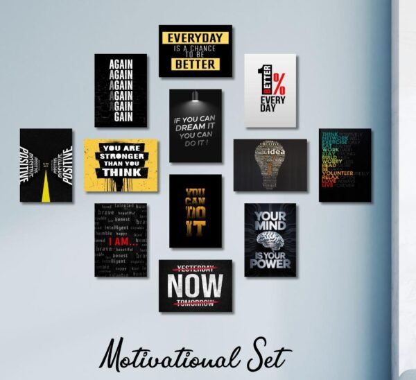 7f16bb4ca8d23c15c31f6f065125e090 Motivational Wall Art Wooden Canvas Frames 12 Pcs Set Wooden Sticky Tiles 5x7 Inches Easy Mounting