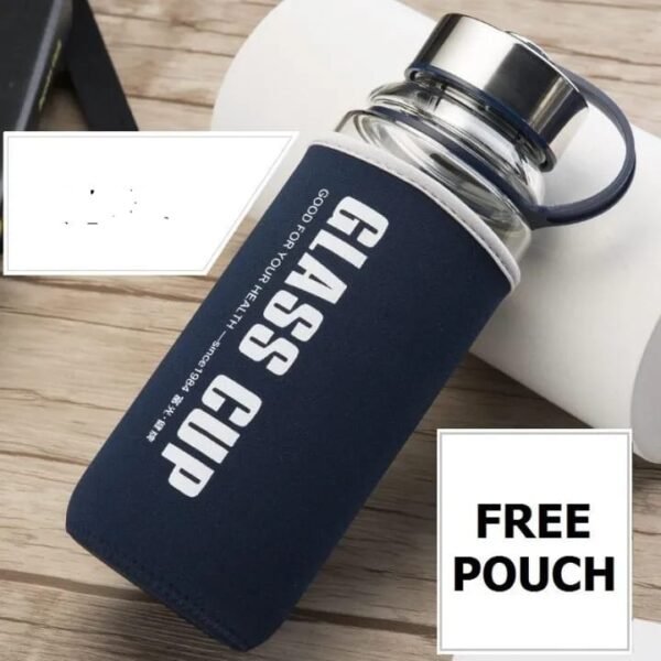 Portable Glass Water Bottle Durable Construction Smooth Finish Comfortable Grip Easy Carry Premium Quality
