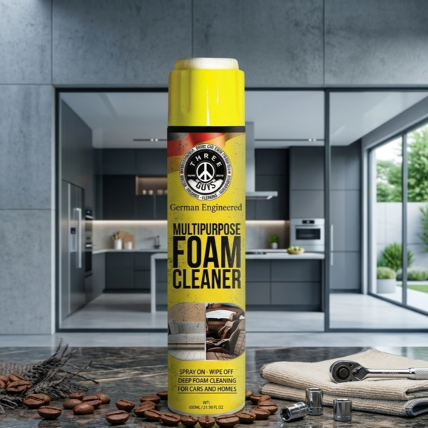 7f6cd4b8c10c9cd46218afbb06d1f0ed Multipurpose Foam Cleaner 650ml – Car And Home Deep-Clean Spray By Three Guys German Engineered