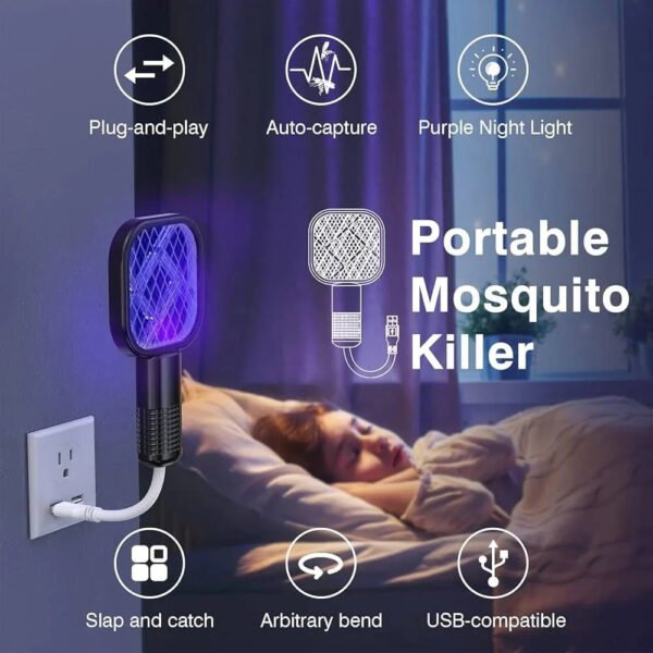 7ff5e653be08d3a9e3e3c2b2df203239 USB Rechargeable Mosquito Killer Racket | Portable Mosquito Repellent Racket With UV Light For Home Office Use