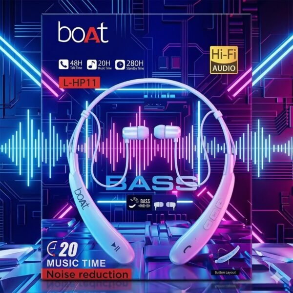81acc4f13aff8209103806d5e0da6833 Neckband Boat Experience powerful bass, HD calls, and wireless freedom with this lightweight, sweat and Water proof neckband.