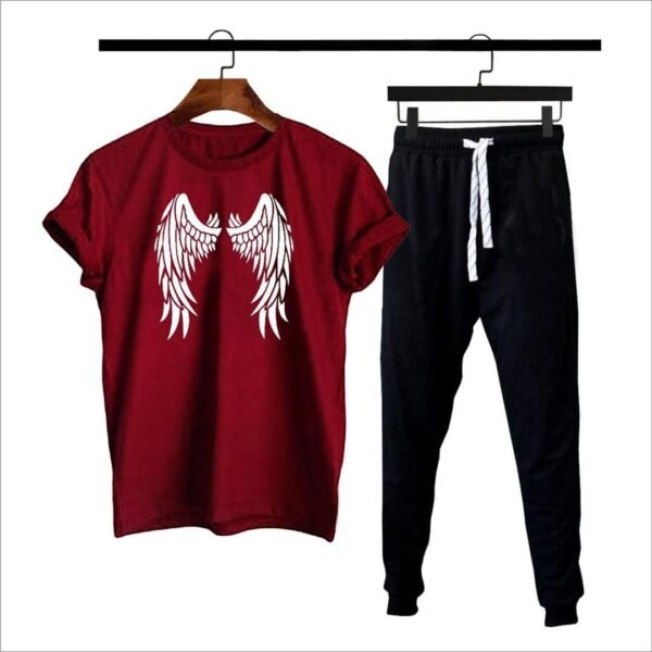 81d584a01b483feeaf929ba07846a279 Premium Micro Men’s Tracksuit Angel Print – Comfortable Sportswear | Gym & Workout Suit