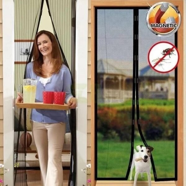 8383443bad25a0ecd28af472e1643393 Premium Quality Mosquito Magic Mesh Door Curtain | Magnetic Automatic Closing Insect Screen | Easy Install Fly & Mosquito Net for Home