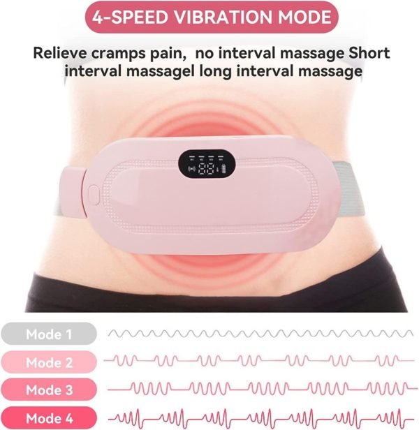 8431c88f7f49684f807b2afdc0555b9f Heating Pad Women Period Pain Cramp Relief Belt | Portable Electric Menstrual Heating Pad With 3 Heat Levels & 4 Massage Modes For Belly And Waist Pain Relief