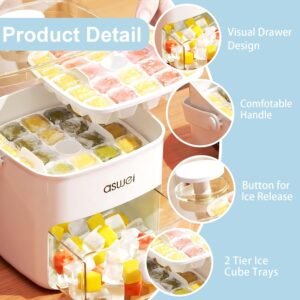 8471bb9f097d665dc143385fb424ee82 Box Mold Ice Storage Double Layer Ice Cube Tray With Handle Rapid Release Inventive Cold Drink Freezer Tool