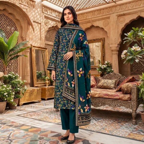SAPPHIRE - 3 Pcs Printed Lawn Suit - Apparel Accessory Designed For Fashion Styling And Daily Wardrobe Routine