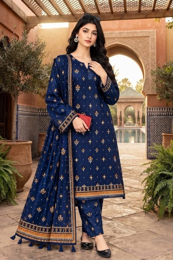 8749ab8137a7b9fd187f3d9a8c5fdc01 SALIM Design-02 | 3 Piece Printed Lawn Suit