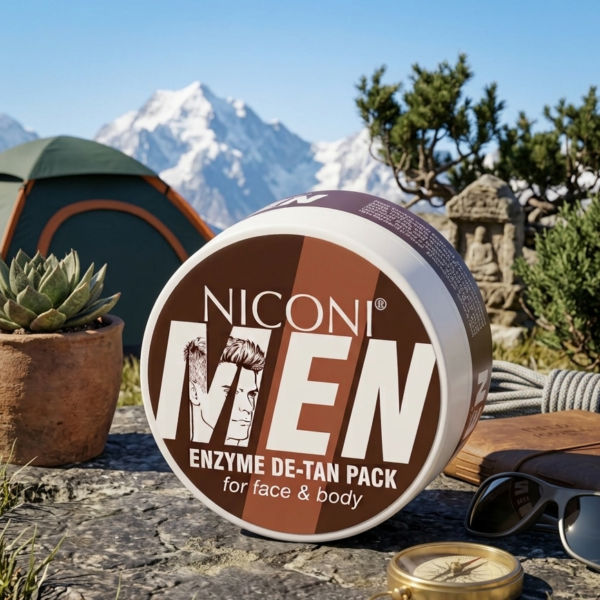 87bbd11f44319aa8949ca31302e96881 Niconi Men Enzyme De-Tan Pack - Advanced Skincare Facial Pack For Tan Removal Brightening Deep Cleansing And Smooth Refreshing Men Skin Tone - 100g