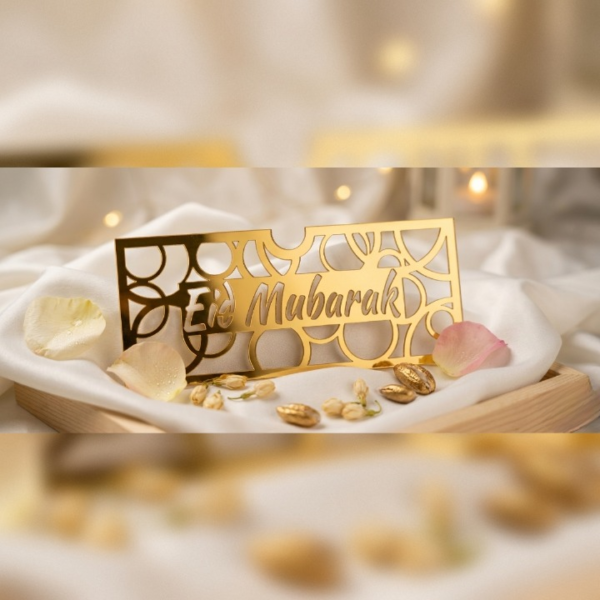 891303a1d023de963462b3249c81a09f Acrylic Eid Mubarak Eidi Envelope / Eidi Box for Cash Gifts – Premium Festive Money Holder (Random Design)