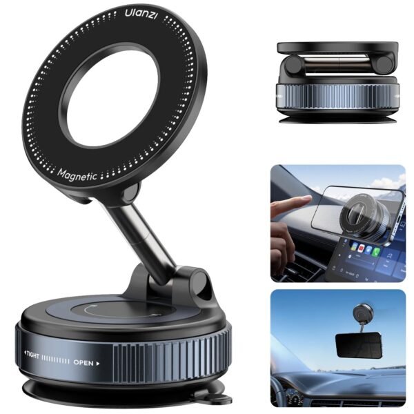 8bac35b7b653df5259ce684d56064139 Upgraded 360 Vacuum Magnetic Car Mount Phone Holder Hands Free Suction Cup