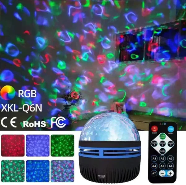 8f4d55dde508a02cc65bcef481686039 XKL-Q6N RGB LED Projector Light - Galaxy & Party Effect