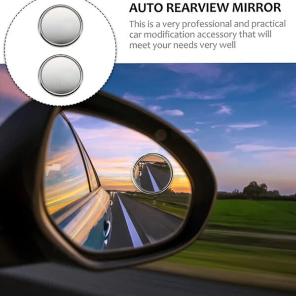 8fa504c4a8d6728ccb5361b4cb797432 Car Blind-Spot Side Mirror Silver Frame - (2 Pc / Set)