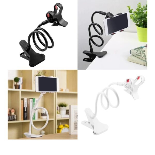 8fc62af6d1bbec25e3a465a9fa25f612 Flexible Gooseneck Phone Holder - 360 Rotation | Random Color