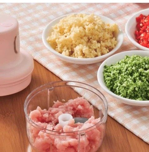 900ef57452bfe6b55c3e89ce0dbfa4bb Mini Food Chopper Portable USB Rechargeable Vegetable Garlic Meat Grinder | With Cable - Size 250ml