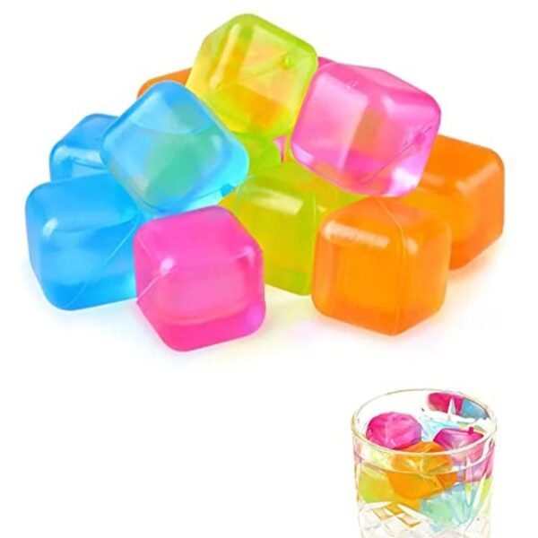 913e553f7d61e343c85a947d19f5c5f1 10PCS Reusable Ice Cubes – Random Shapes Multi-Color Collection
