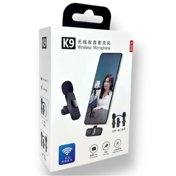 915174f4e4d1bc0e0147e97c5d1c756a K9 Dual Wireless Microphone ORIGINAL Plug & Play FOR Type-C & IOS