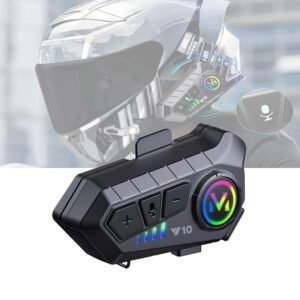 91db5a9895fdc6816e29450f9e7c8b5f Motorcycle Helmet Bluetooth Headset Bluetooth 5.3 Smart Noise Reduction IPX6 Waterproof HiFi Headphones ~ Rechargeable