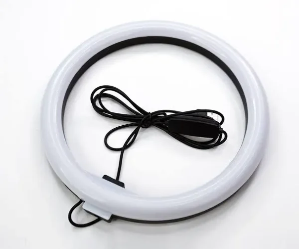 Portable Clip-On Selfie Ring Light with 36 LED Bulbs | 3 Brightness Levels | Rechargeable Fill Light for Phones | Without Stand