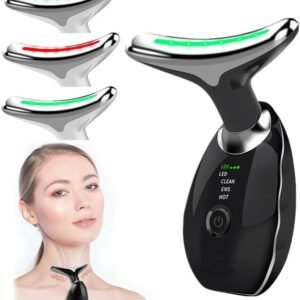 Vegena Face Massager Against Wrinkles, Face Beauty Device, Electric Face Massager Anti-Wrinkle with 3 Modes 45°C Anti-Wrinkle Face Device Skin Tightening Ems Face Care Device Anti-Wrinkle