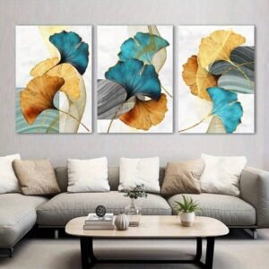 3pcs Flower Stickytiles Frames Providing Elegant Floral Design Charming Look Durable Quality