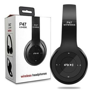 9442be9d9b20aa2a54bcd0ad16854695 P47 Wireless High Quality Bluetooth Foldable Headset With Microphone FOR All cell phones and laptop used