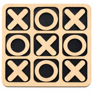 Wooden Tic Tac Toe Game - Educational Toy - Toys For kids and adults