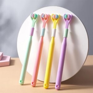 95d44499491f1238be31518b1d754f86 Three-Sided Ultra Soft Bristle Toothbrush – Gentle Oral Care Safety Teeth Cleaning Brush | Pack of 2