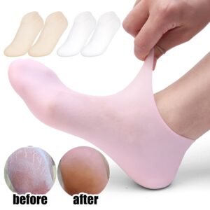 95f32faca9f1a4c9fbdc60fab8b8c855 High Quality Silicone Foot Care Socks – Anti-Cracking Moisturizing Gel Socks 62gram (1 Pair)