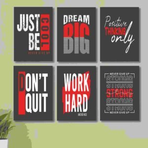 96d4e96272ddf2d3dbf6ec126e3ec1f8 6 PC Motivational Wall Decor Cardboard Phototiles Durable Elegant Stylish Inspiring And Unique Decorative Home And Office Art