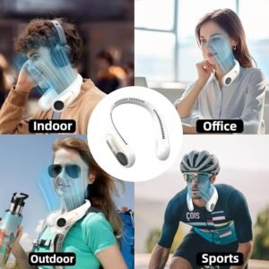 96f363d5976f007079ee1eae2263c3cf Portable Personal Neck Fan – Wearable Bladeless Cooling Fan, 360° All-Around Airflow, 3-Speed Adjustment USB Rechargeable for Outdoor & Indoor Use