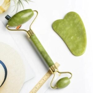 97afa814cae54060f5bb66d4c718290e Flawless Jade Roller With Marble Stone | Facial Massage Roller for Skin Care, Relaxation & Daily Beauty Routine