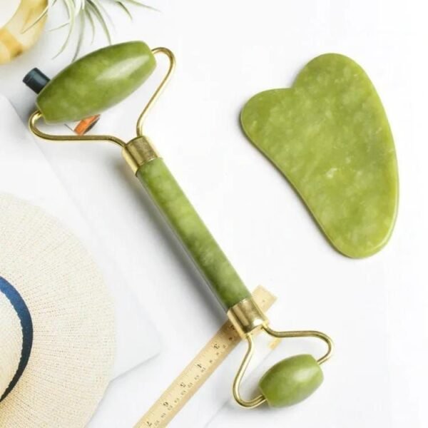 97afa814cae54060f5bb66d4c718290e Flawless Jade Roller With Marble Stone | Facial Massage Roller for Skin Care, Relaxation & Daily Beauty Routine
