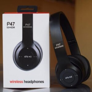 989008b07a7465d101f1b8af2188d57f Long Listening Battery Fast Charging Wireless Bluetooth 5.1 Headphones With SD Card Function – P47 Model | Random Color
