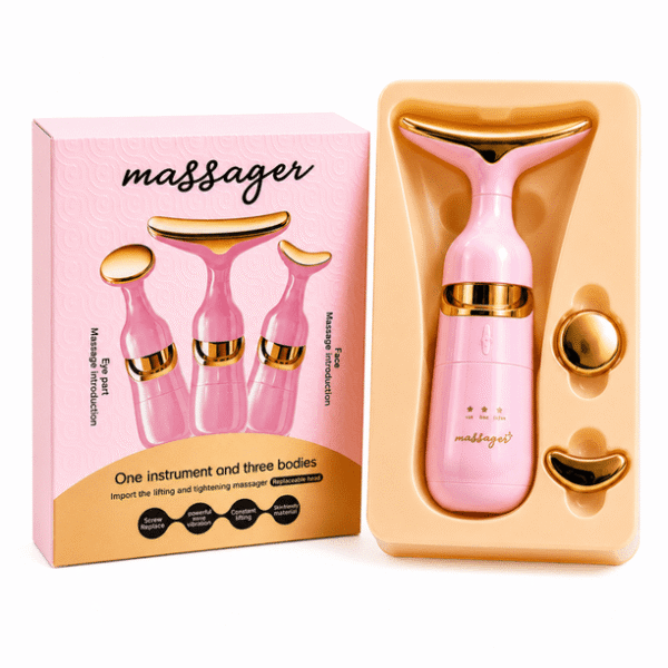3 in 1 Facial Massager Machine for Face, Anti Wrinkles Face Neck Eyes Massager, Facial Massager Set, Sculpting Tool Multifunctional Neck Massager Beauty Device for Forehead Cheek
