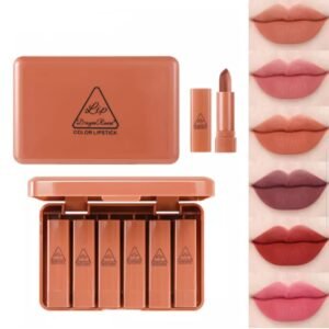 9a5ca46cd8545029fec5f112df8f2c16 6PCS Matte Brown Velvet Lipstick Mini Nude Makeup Lip Kit Set – Long Lasting Velvet Matte Lipsticks