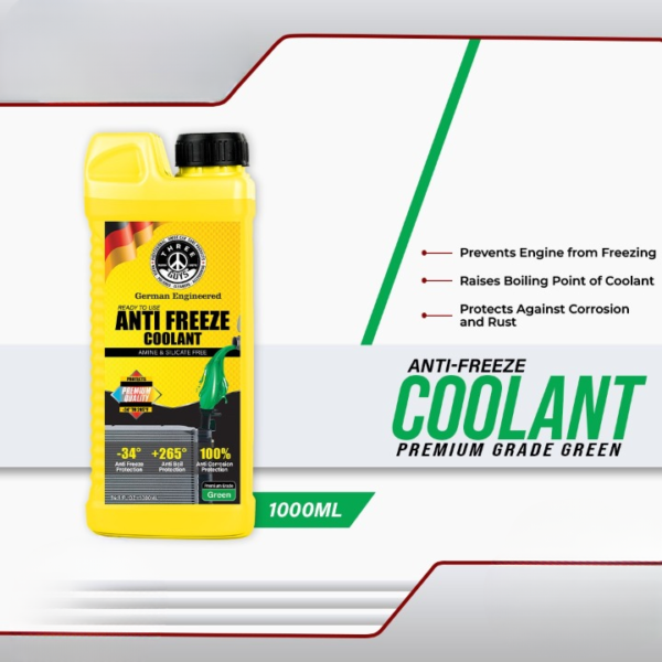 9b7b626d8bdba168ac7f3422707f22b4 THREE GUYS Antifreeze Coolant Green – Long Life Ready-to-Use Coolant | IAT Formula | Radiator Coolant for Car, SUV & Bike Engines | Rust & Freeze Protection | 1L