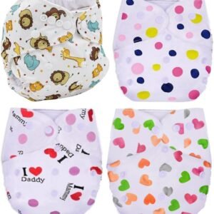 Kids Reusable Baby Diaper And Training Pants Soft Comfortable Washable For Daily Use | Random Colour