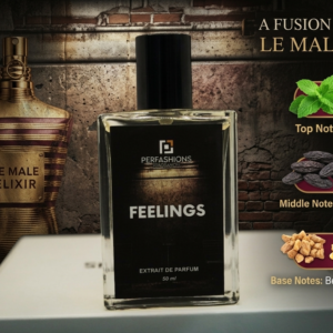 9d142b65c5476d2aa2bd876b256d4fac Feelings – Impression of Le Male Elixir | Amber Fougère Extrait de Parfum for Men | 50ml with Premium Box & Carry Bag