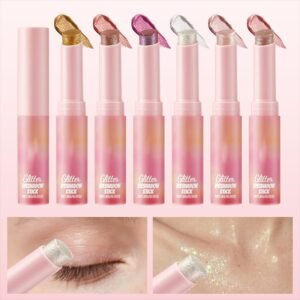 2 In 1 Jelly Shiny Shimmering Eyeshadow Stick | Long Lasting Glow Makeup Stick