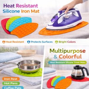 9fdb12480eb34c43316f72ef204bab6c Silicon Iron Mat | Heat-Resistant Iron Pad For Flat Irons & Ironing Boards | Multipurpose Silicone Iron Mat | Home & Kitchen Item