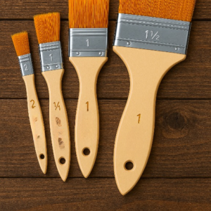 Copilot_20250825_140139_cleanup Pack of 4 Nylon Hair Wide and Thin Gesso Base Brushes – Premium Paint Brushes Set for Artists