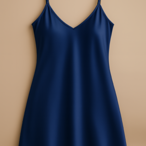 Copilot_20250828_115542 Satin Slip Dress – Sleeveless Camisole with Adjustable Thin Straps | Free Size