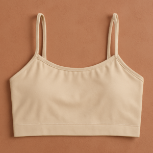 Teenagers’ Malai Non-Padded Bra – Soft, Lightweight & Comfortable Everyday Wear Lingerie, Plain Design in Beige, Sizes 28, 30, 32