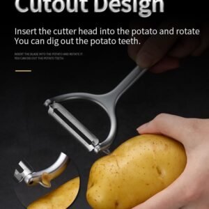 Stainless Steel Vegetable Peeler – Dual Blades for Effortless Peeling