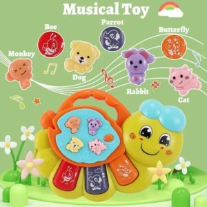 WhatsApp-Image-2025-08-11-at-17.11.22 TOEY PLAY Baby Toy with Caterpillar for 12+ Months, Musical Piano Keyboard with Songs, Lights and Animal Sounds, Interactive Toys for Early Learning, Gifts for Little Kids, Boys, Girls 1 Year