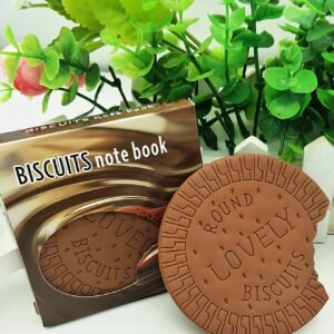 WhatsApp-Image-2025-08-19-at-42008-PM-Picsart-AiImageEnhancer Biscuit Shaped Notebook – 80 Pages Round Steno Pad for Students, Artists & Kids – Fun Chocolate Biscuit Design, Portable Memo Notepad for Notes, Sketching, Doodling & Creative Writing