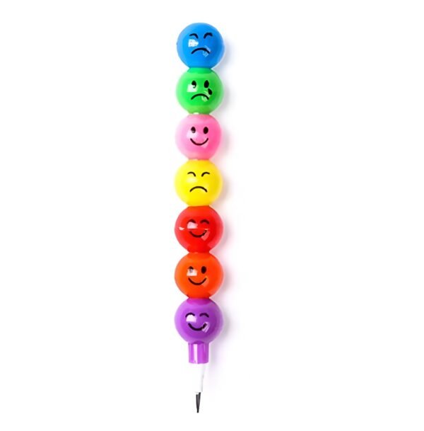 WhatsApp-Image-2025-08-22-at-65301-PM-Picsart-AiImageEnhancer 4 Pcs Smiley Cartoon Stationery Pencils – Fun Rainbow Pens with Cute Funny Faces for Kids, Students, and Gifts (Random Color)