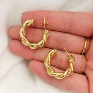 WhatsApp-Image-2025-08-26-at-10.07.52-AM-1_cleanup Twisted Sparkling Earrings for Women | Stylish Fashion Jewelry | Available in Silver & Golden | Perfect for Parties, Weddings & Daily Wear (WJ-101)